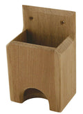 Telefonholder teak 13 x 8 x 5,5 cm - ARC Marine forfra