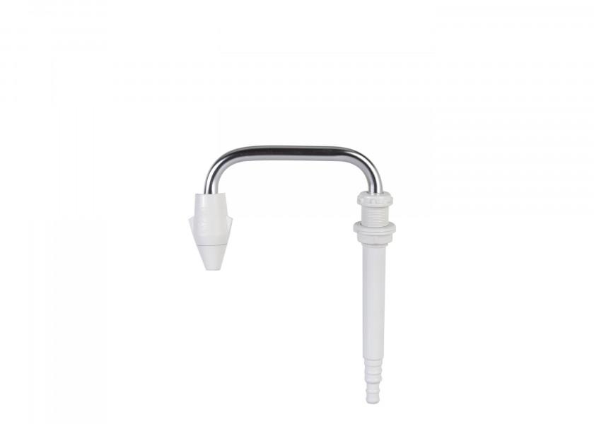 Teleskopisk vannkran aluminium 13 mm 360° dreibar bakside