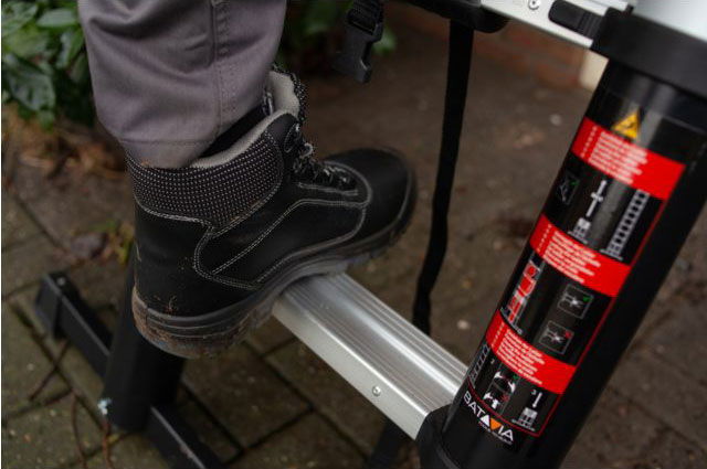 Teleskopstige 3,27 m 150 kg belastning 11,8 kg - Batavia detalj av trinn