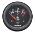 Temperaturmåler 12/24V 40-120 grader C belyst Ø 52 mm - Vetus for båtmåling