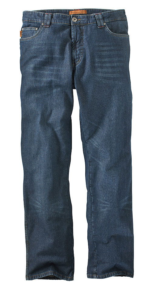Thermo-jeans med flanellfôr og stretch 5-lommer forfra