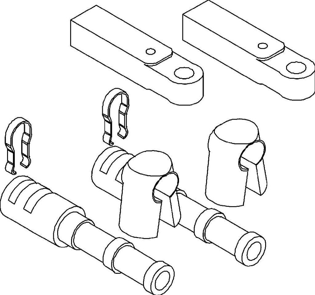 Tilkoblingssett for Mercury og CC230/CC330/CCX633 - Teleflex forfra