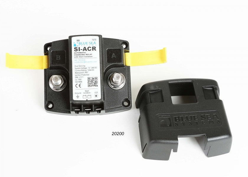Nærbilde av tilkoblinger på Tilleggsbatteri-kit ADD A BATTERY 120 A