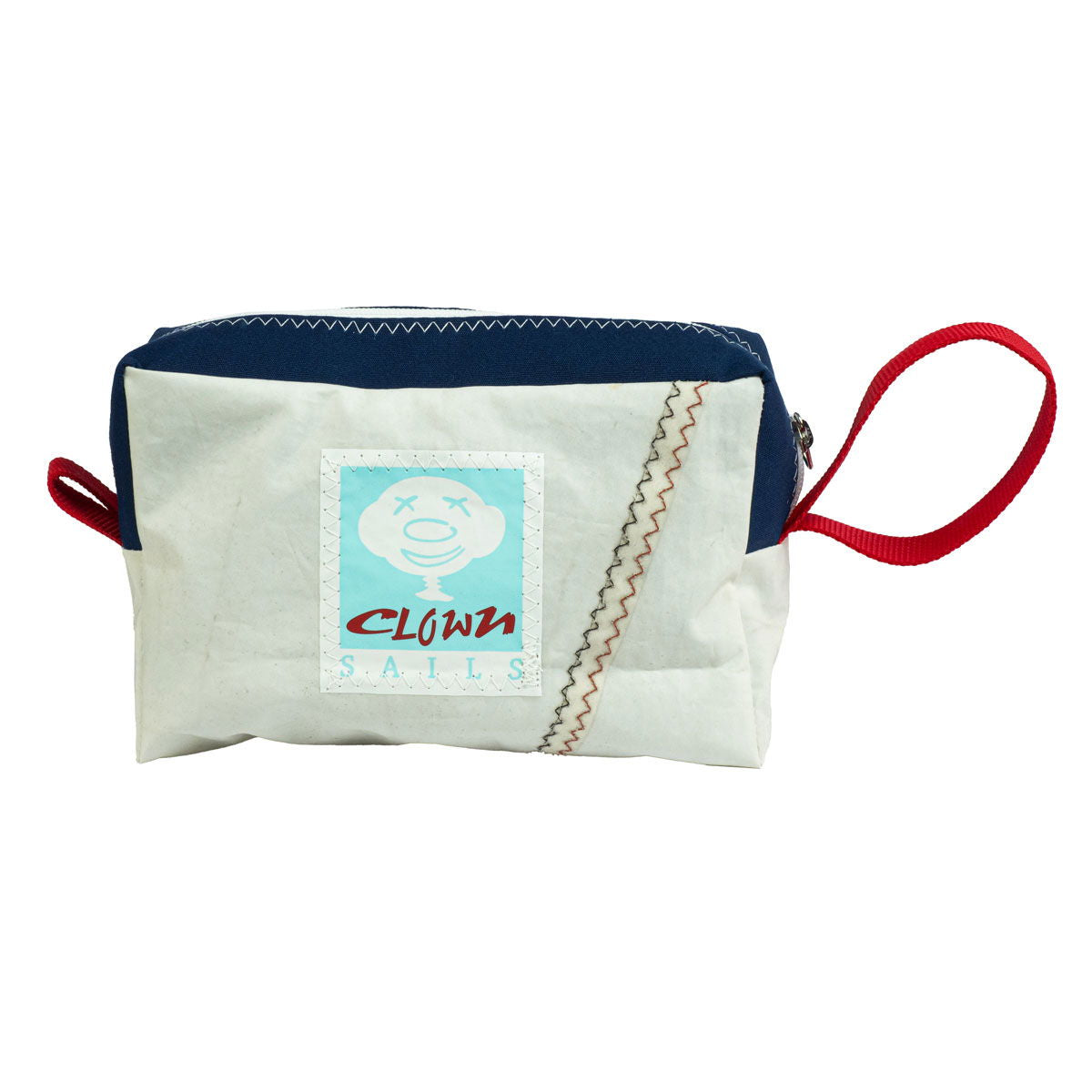 Toalettmappe Mini Bag resirkulert seilduk 23x14x8 cm bakside