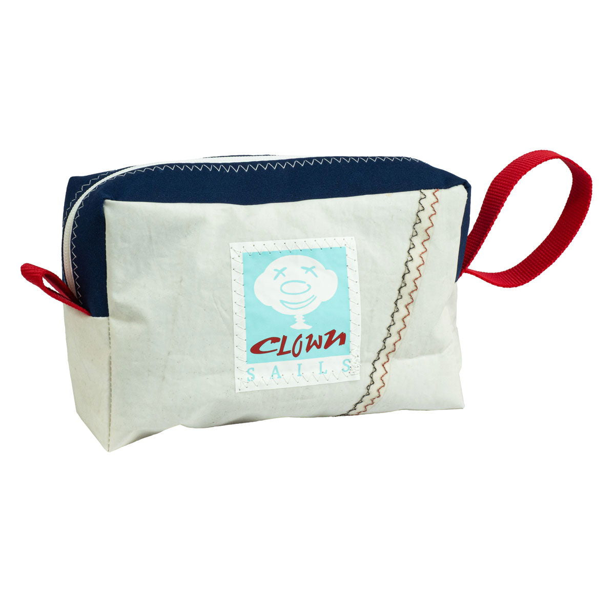 Toalettmappe Mini Bag resirkulert seilduk 23x14x8 cm forfra