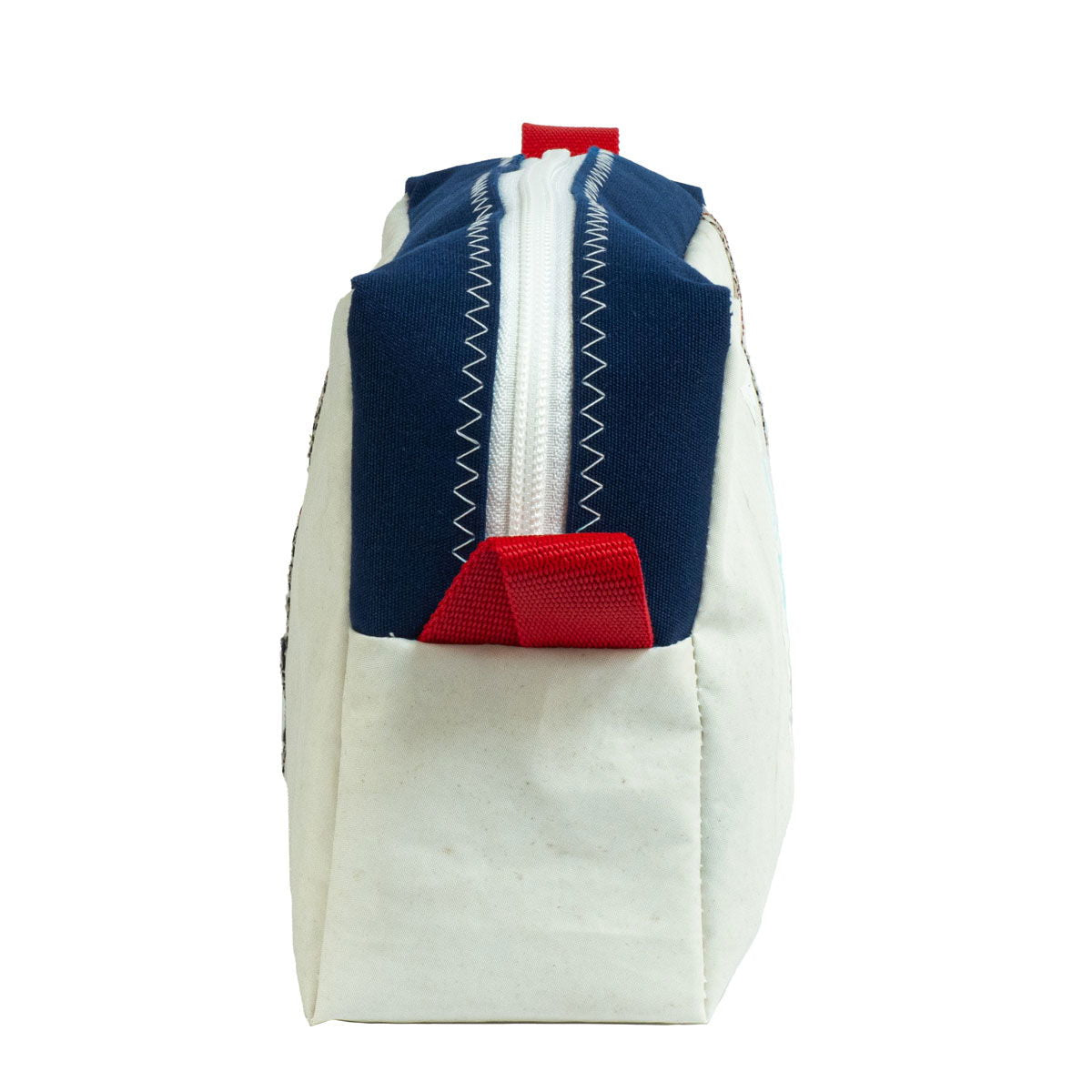 Toalettmappe Mini Bag resirkulert seilduk 23x14x8 cm montert