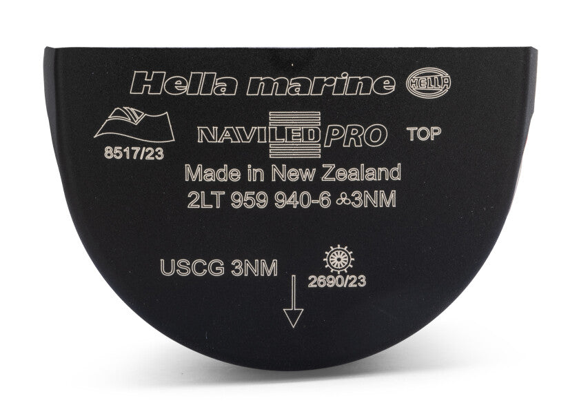 Topplanterne NaviLED PRO sort 12/24V med BSH-sertifisering