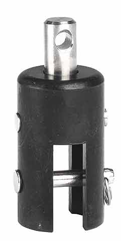 Toppsvivel aluminium 25 mm 1108 kg - Barton for båtutstyr