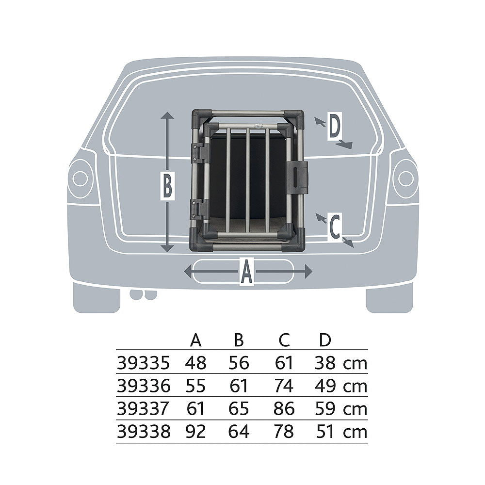 Transportboks aluminium 48x56x61 cm detalj