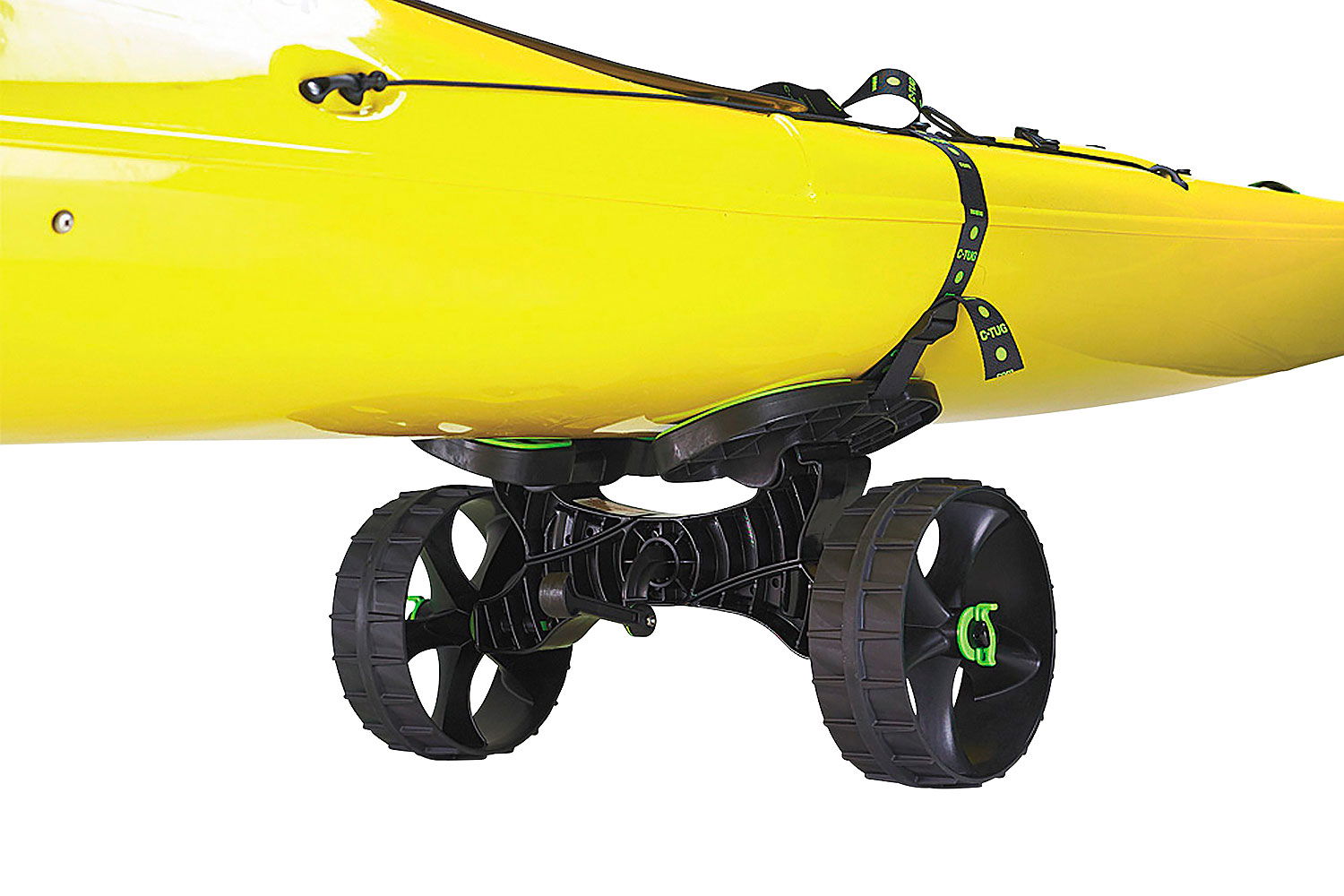Transporttralle for gummibåt/SUP/kajakk 110 kg forfra