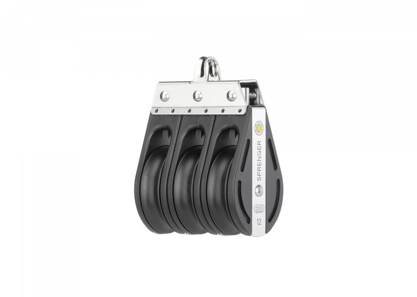 Detalj av Treskivet S-Block med bøyle 12 mm glideleie 560 kg - Sprenger