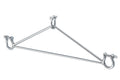 Triangel for landgang rustfritt stål 45 cm - TREM forfra