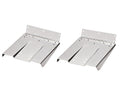 Høyglanspolert trimplan rustfritt stål 22,8 x 22,8 cm par Ultraflex