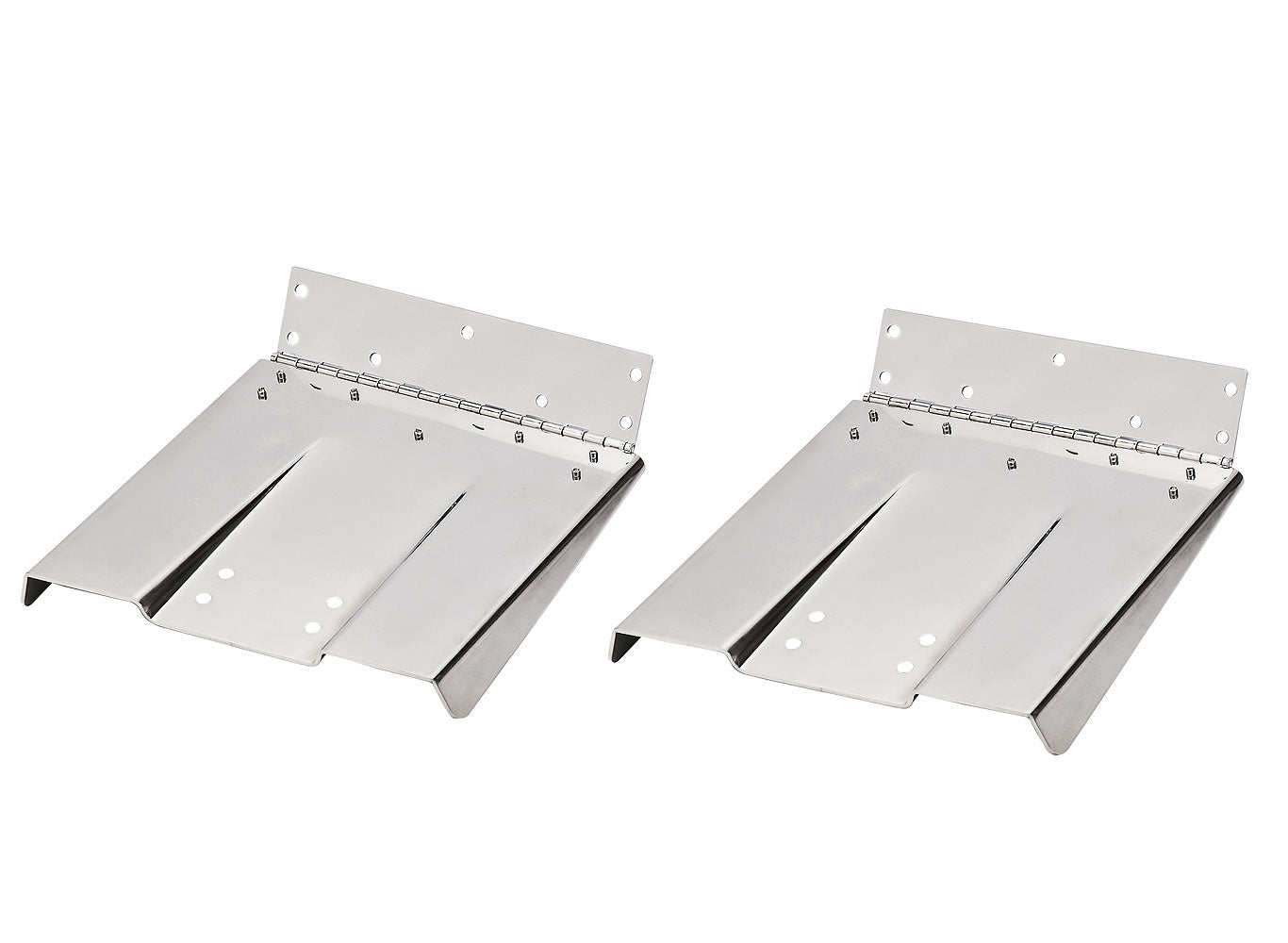 Høyglanspolert trimplan rustfritt stål 22,8 x 22,8 cm par Ultraflex