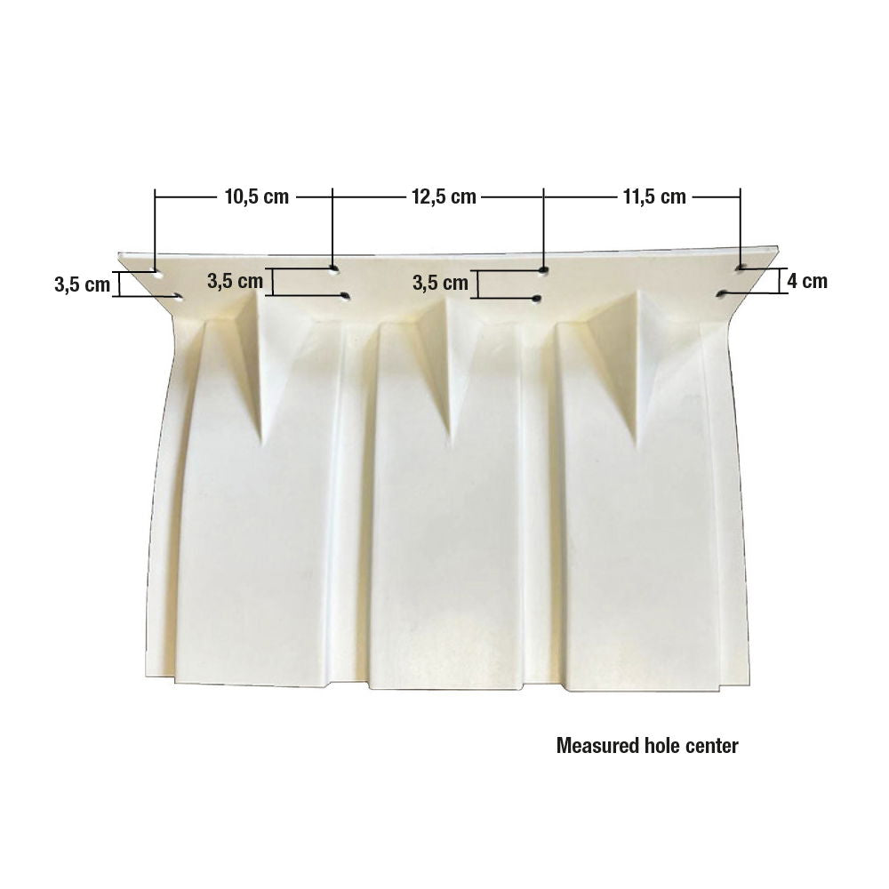 Detalj av Trimplan selvjusterende polyetylen 380x280 mm