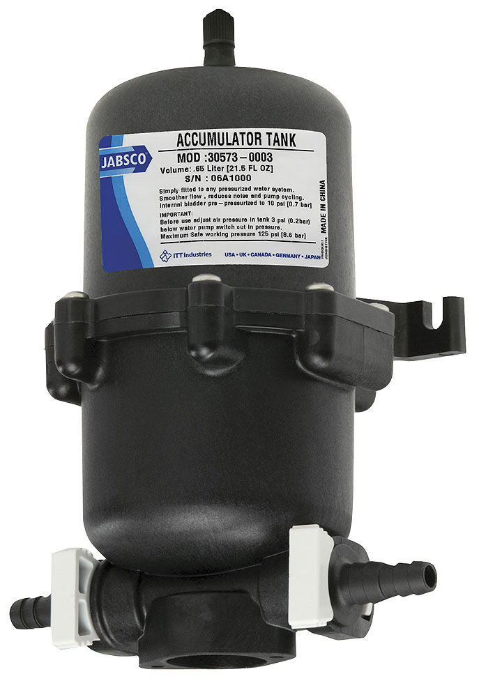 Trykkutjevning tank 0,65 liter maks 8,6 bar - Jabsco forfra
