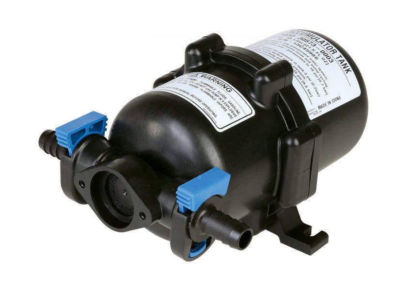 Trykkutjevningstank plast 0,65 liter maks 8,6 bar - Jabsco forfra