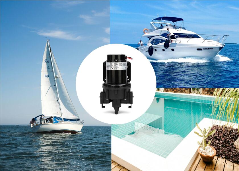 Trykkvannspumpe Aqua Jet WPS 2.4 i bruk på båt