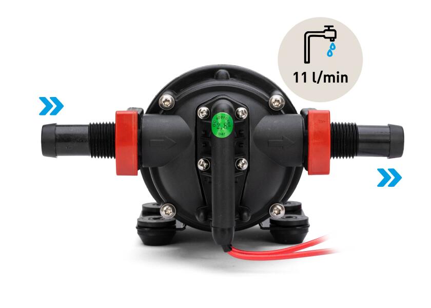 Trykkvannspumpe Aqua Jet WPS 2.9 24V 11 l/min koblinger