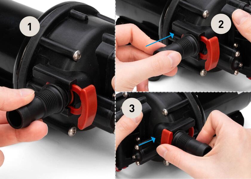 Trykkvannspumpe Aqua Jet WPS 2.9 24V 11 l/min elektrisk tilkobling
