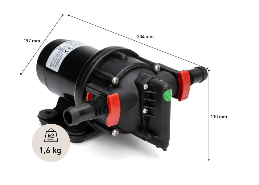 Trykkvannspumpe Aqua Jet WPS 2.9 24V 11 l/min system