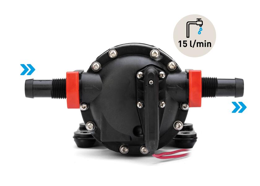 Trykkvannspumpe Aqua Jet WPS 4.0 12V 15 l/min med integrert trykksensor