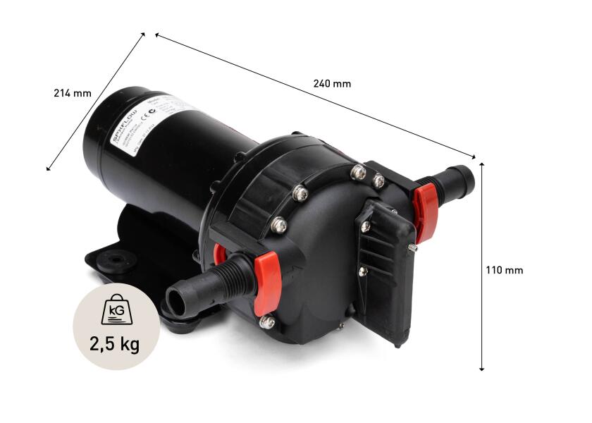 Trykkvannspumpe Aqua Jet WPS 5.2 24V 20 l min membran