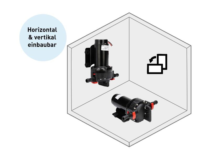 Trykkvannspumpe Aqua Jet WPS 5.2 24V 20 l min tilkobling