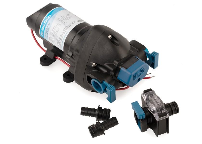 Trykkvannspumpe PAR-MAX 3 24V 11 l/min 2,8 bar bakside
