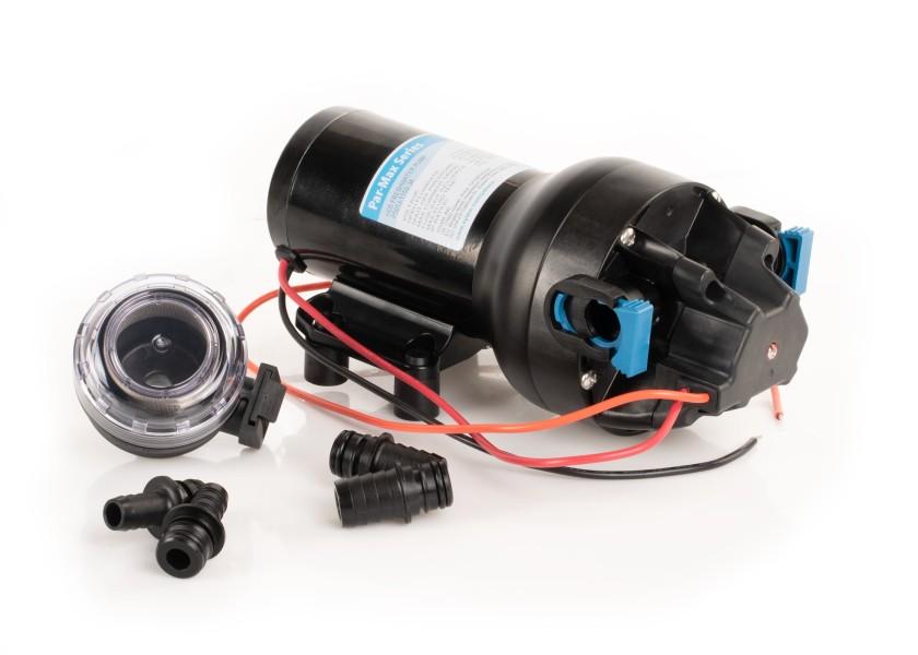 Trykkvannspumpe PAR-MAX HD5 12V 19 l/min 2,8 bar bakside