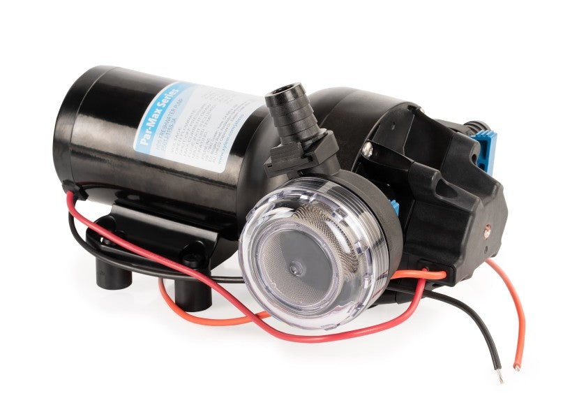 Trykkvannspumpe PAR-MAX HD5 12V 19 l/min 2,8 bar forfra