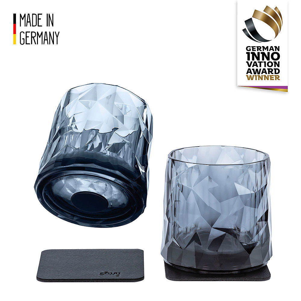 Tumblerglass med magnet 0,25 l 2-pack Silwy forfra