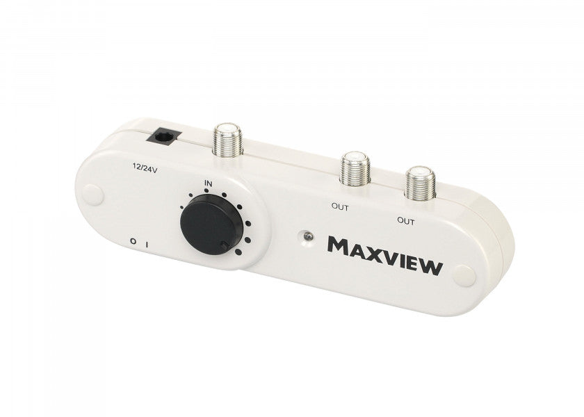 Montert TV/FM-antenne OMNIMAX PRO 12/24V 2 utganger DVB-T2 på båt
