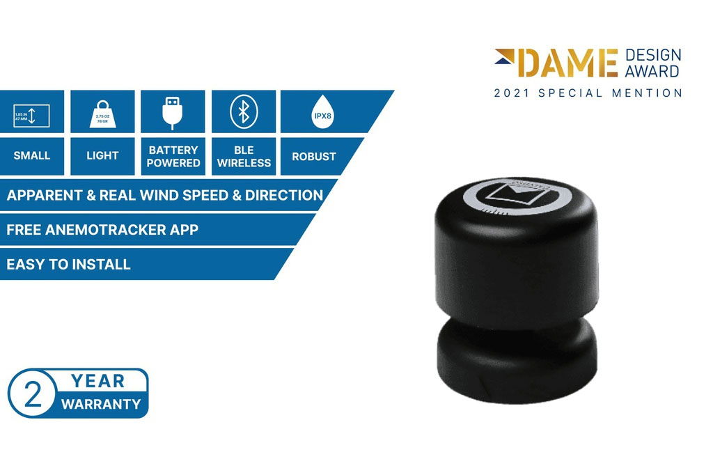 Ultralyd vindmåler mini med Bluetooth 25 m/s sideprofil
