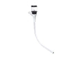 Universalholder for GPS og lanterne aluminium hvit - Seaview sett forfra