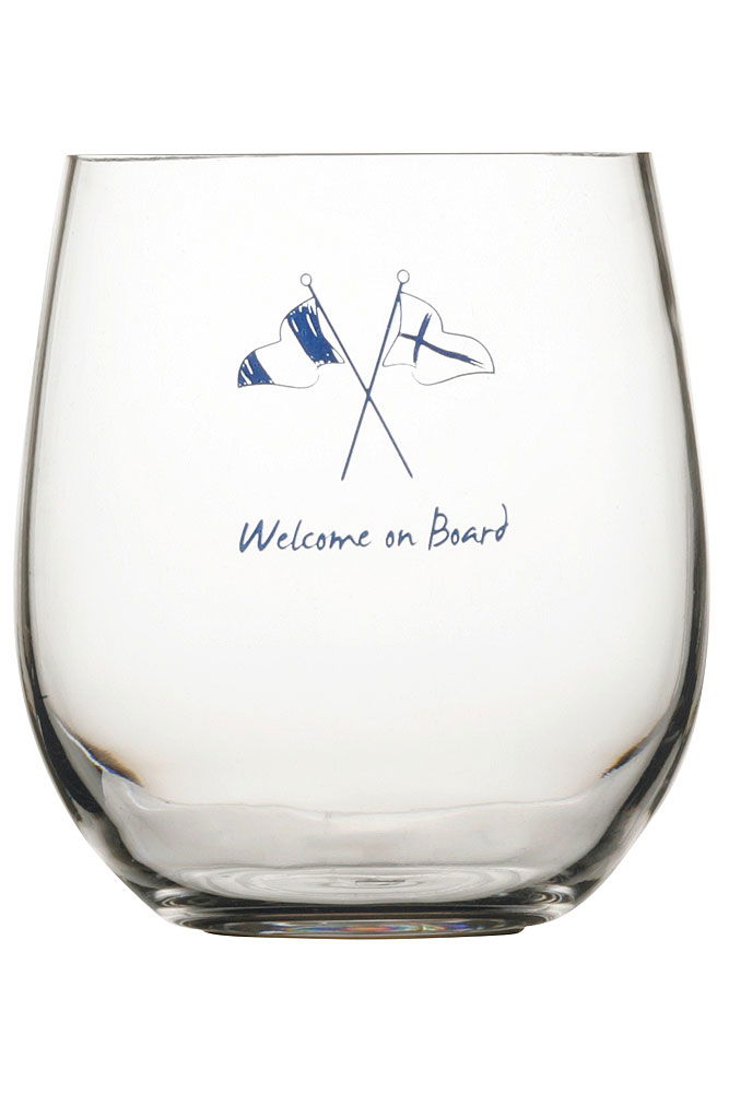 Vannglass bruddfast plast 410 ml 6-pakning - Marine Business forfra