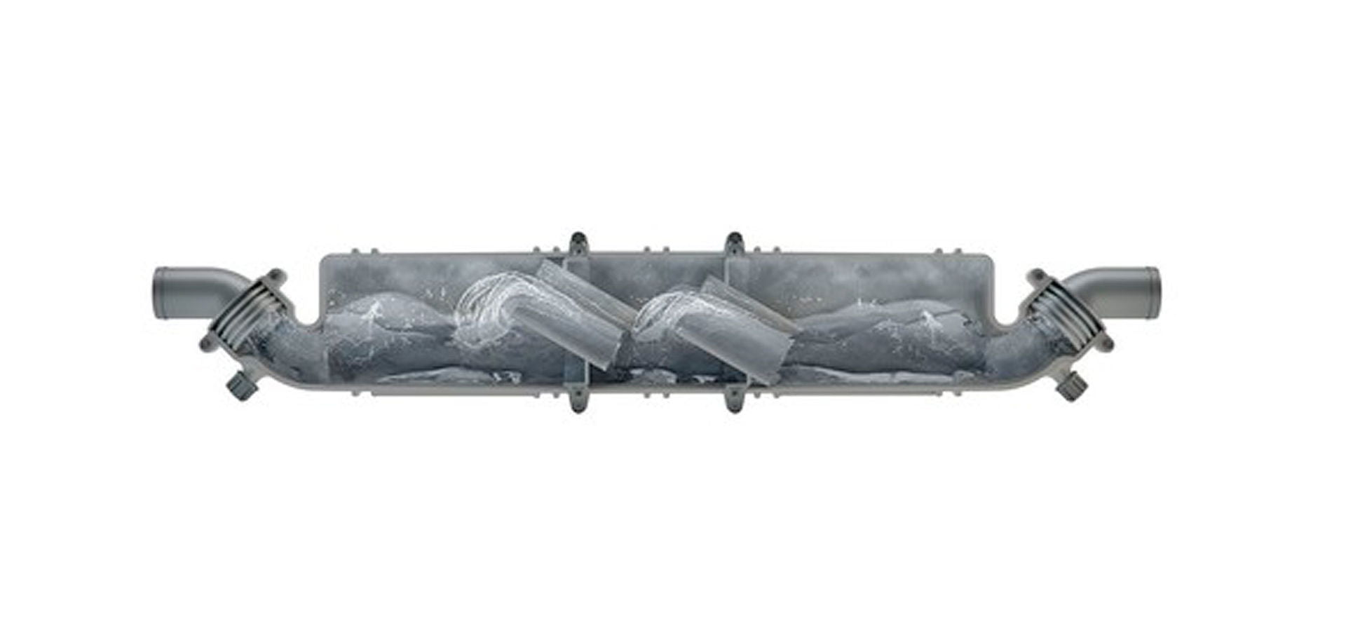 Vannsamler og lyddemper NLP3 trekammer 40 mm detaljer