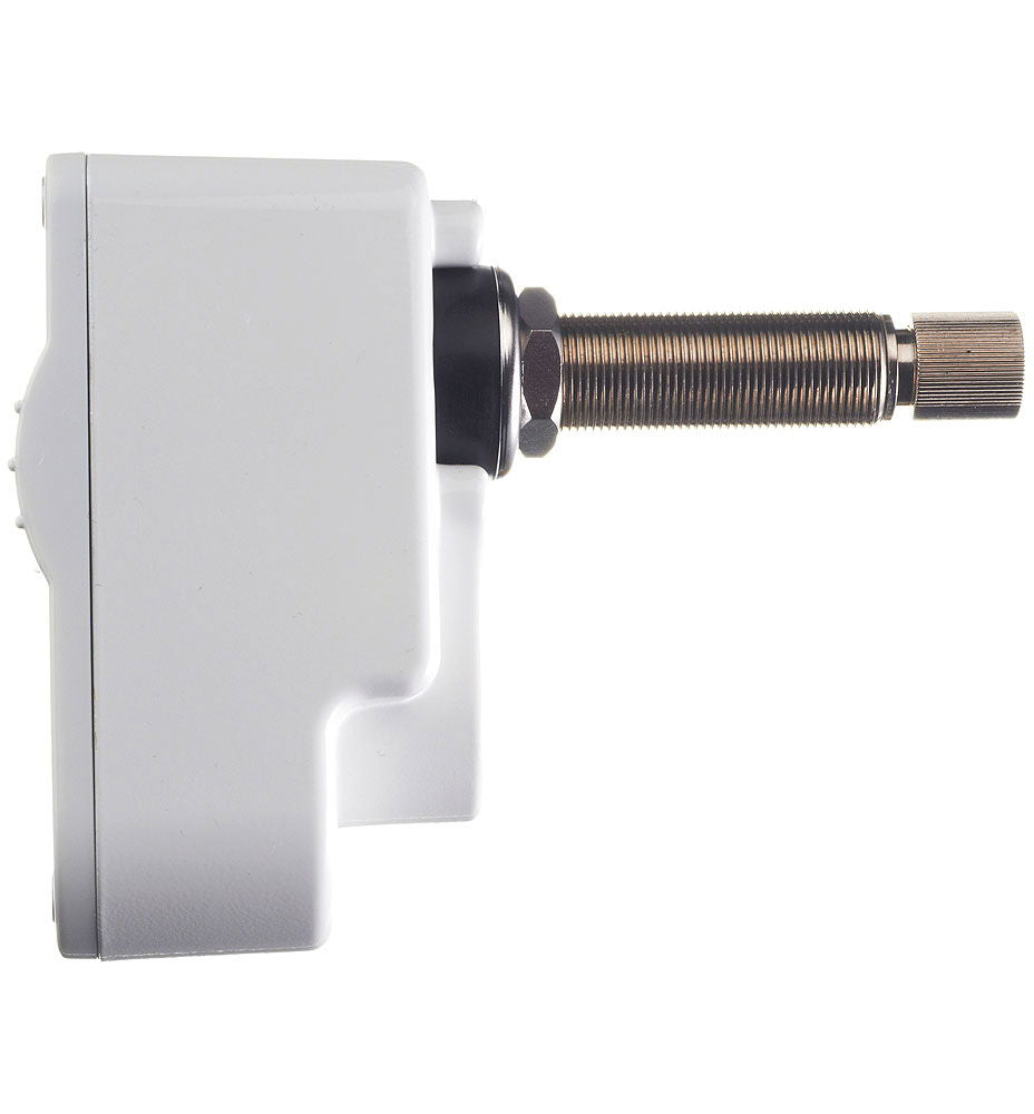 Vanntett viskermotor 12V aksel 38 mm - Roca sideprofil