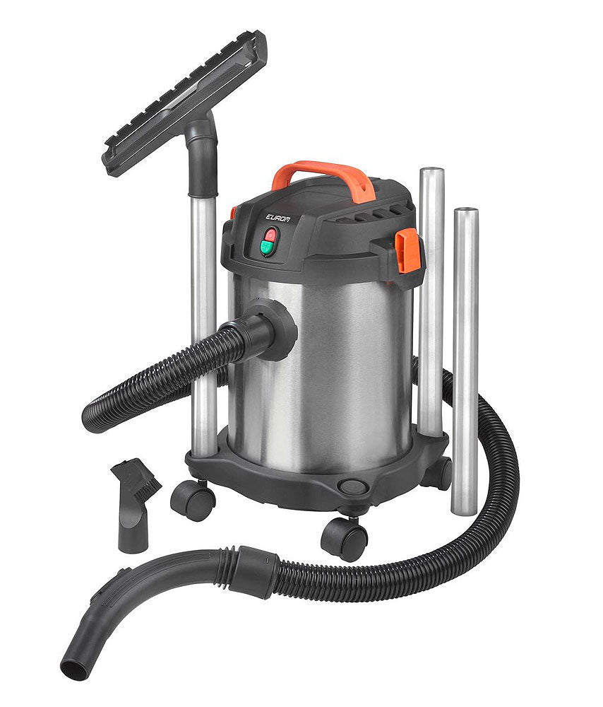 Våt- og tørrsuger 1000 W 12 liter 220 V med blåsefunksjon bakside