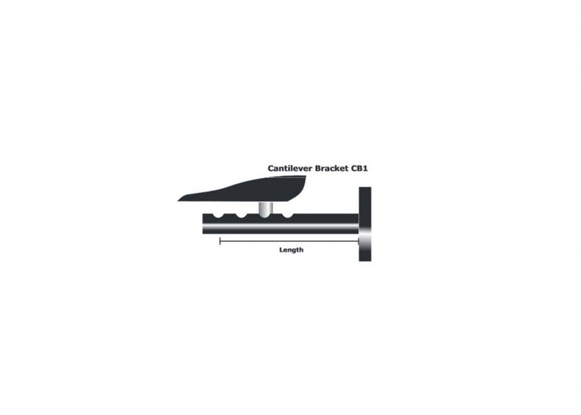 Veggbrakett for rorpinnautomat 135-240 mm - SIMRAD bakside