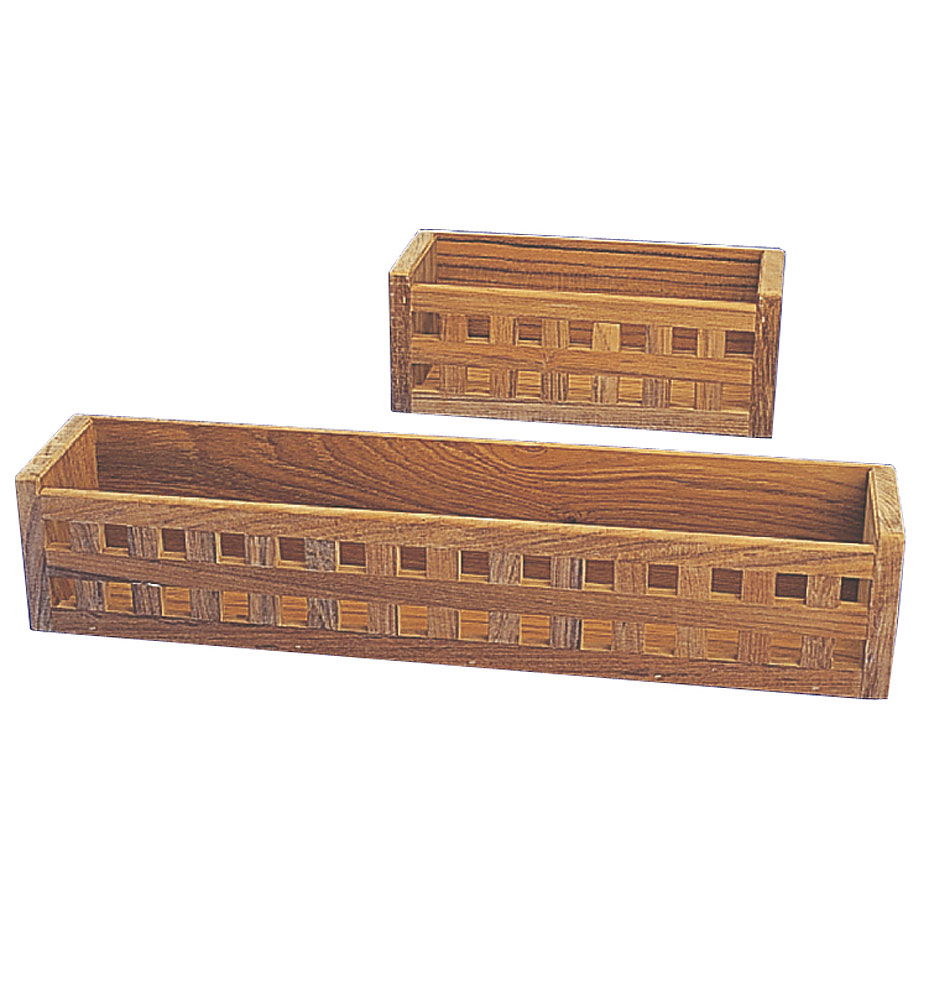 Vegghylle teak 25 x 10 x 10 cm forfra