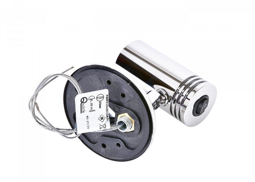 Vegglampe JACOB LED forkrommet aluminium - Quick med justerbar skjerm