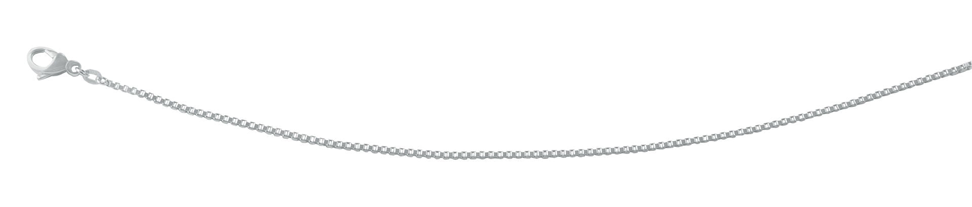 Veneziakjede hvittgull 585 45 cm 1,5 mm med karabinlås - Ursula Christ forfra