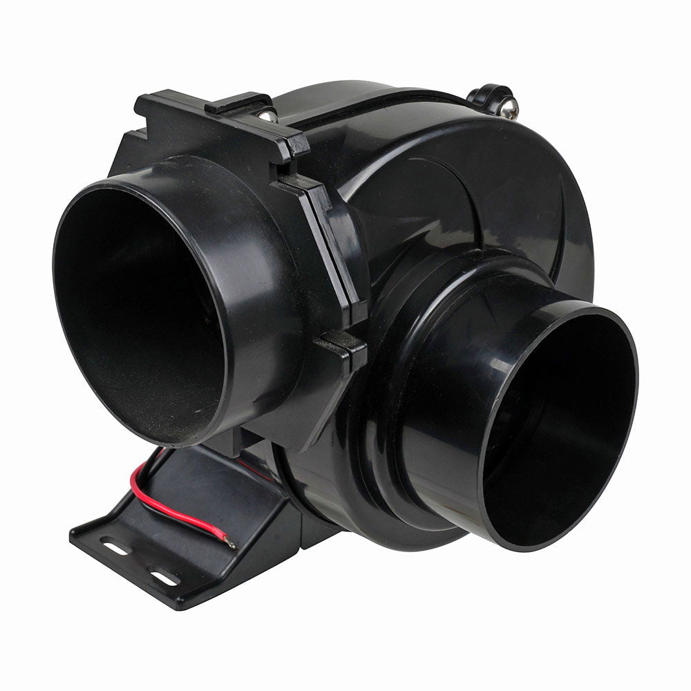 Ventilator 12V 280 m³/h 75 mm ABS - Compass forfra