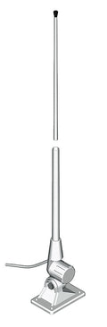 VHF-antenne med antennefot 1,5 m fiberglass PL259, forfra