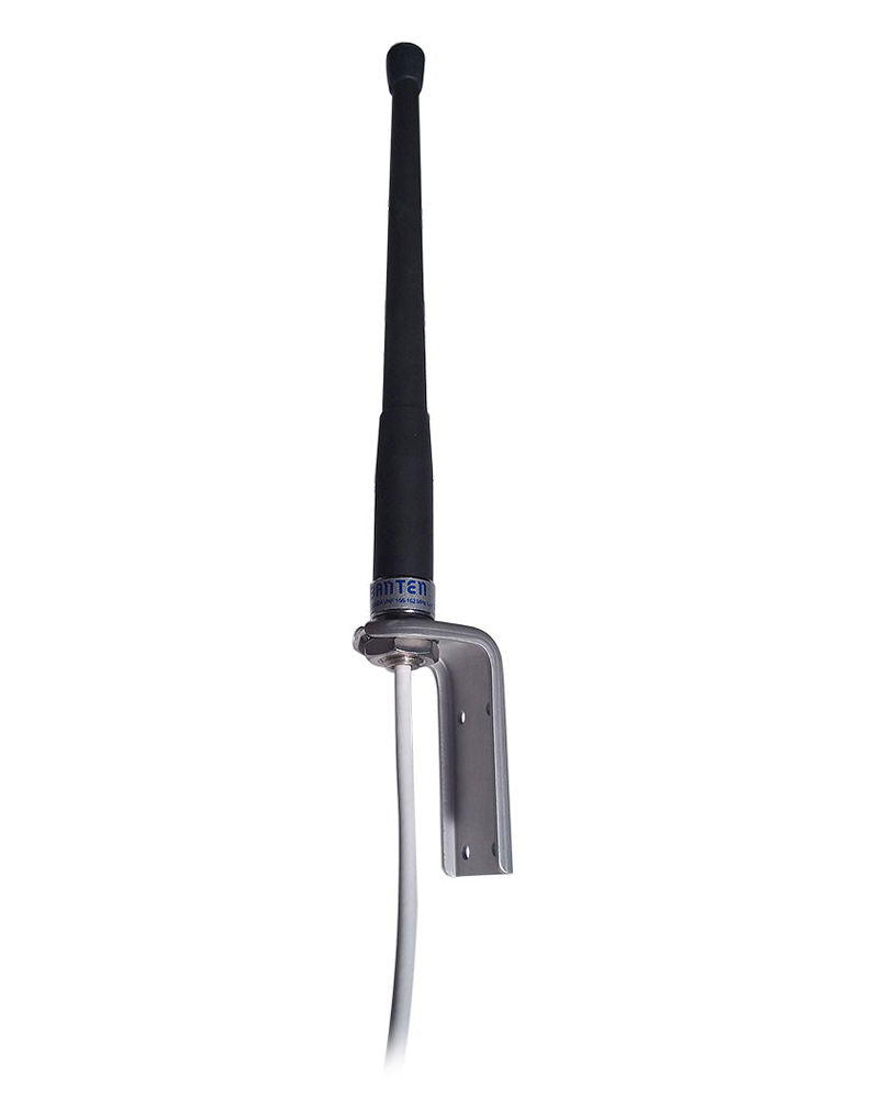 VHF-antenne gummiert 25 cm med 18 m kabel - Banten forfra