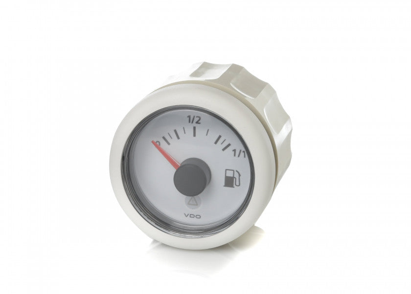 Viewline drivstoffmåler 12/24V hvit - VDO bakside