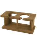 Vinglass-holder teak 21,5 x 9 x 9,5 cm forfra