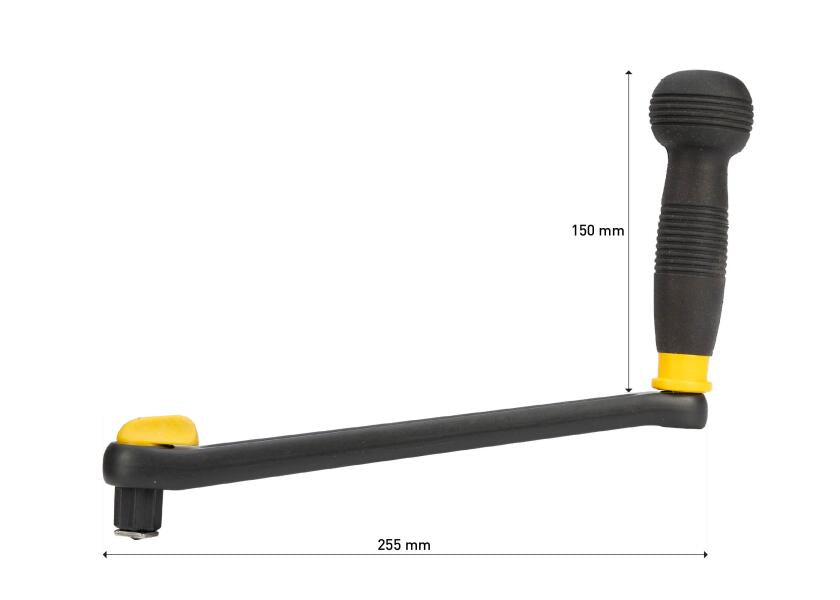 Vinsjhåndtak racing BALLGRIP 255 mm aluminium kulelager side