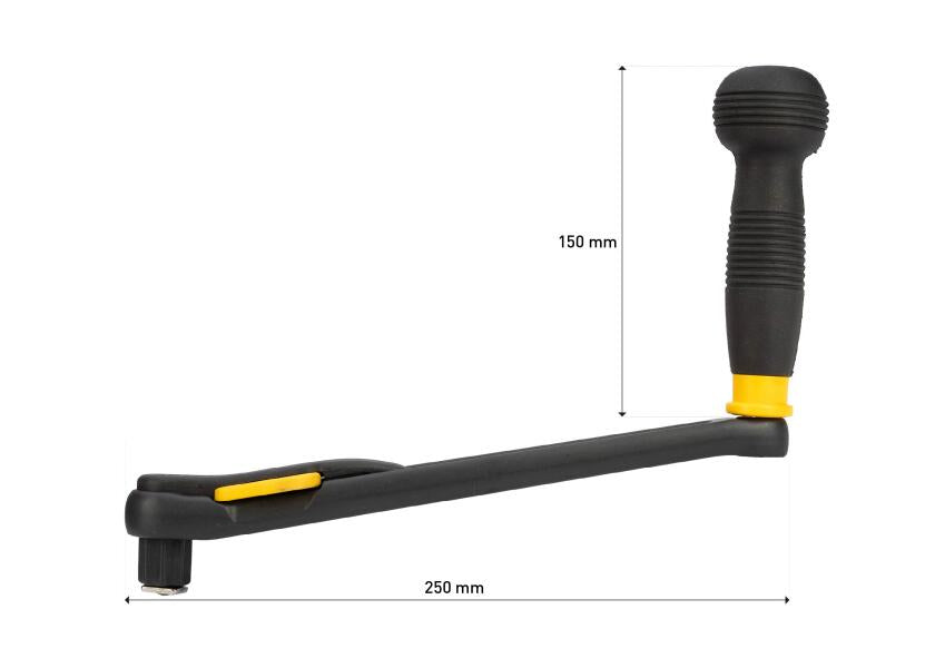 Vinsjhåndtak SPEEDYLOCK 250 mm aluminium kulegep bunn